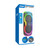 Laser Bluetooth Party Speaker with RGB Lights and Wireless Mic Black