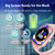pink kids smart watch with 1.8 inch display and long battery life
