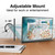 laser portable monitor with adjustable 0 to 90 degree stand for work and entertainment