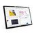 Laser 15.6 inch portable touch screen monitor front view on white background