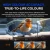Precision portable monitor displaying vivid colours in a bird image