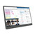Precision 15.6 inch portable monitor displaying spreadsheets and a video call