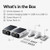 Baseus S1 Lite 2 camera pack contents with two cameras, two screw mounts, screw packs and charging cable
