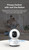Baseus P1 Lite camera with arrows illustrating 360-degree pan and 90-degree tilt