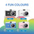 Laser Mini Digital Camera Blue for Kids available in 4 colors