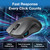 Black gaming mouse with a 1000Hz polling rate feature callout