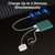 Laser 5000mAh power bank deep green charging up to 3 devices together