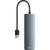 Grey Baseus UltraJoy Lite USB hub with attached USB-A cable