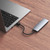 Baseus USB hub connected to a laptop through its attached USB-A cable