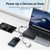 Baseus EnerFill FC41 power bank connected to a laptop, two phones and an earbud case.