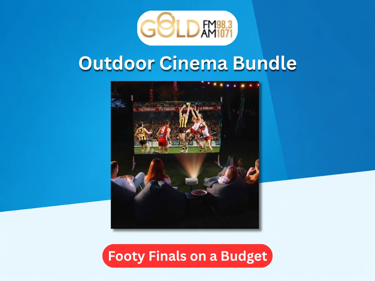 Gold Central Victoria: Gold Central Victoria guide to building a backyard footy finals cinema for under $300 with the LASER Full HD Outdoor Cinema Bundle projector