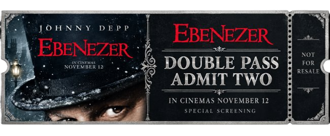 Ebenezer cinema double pass marked admit two