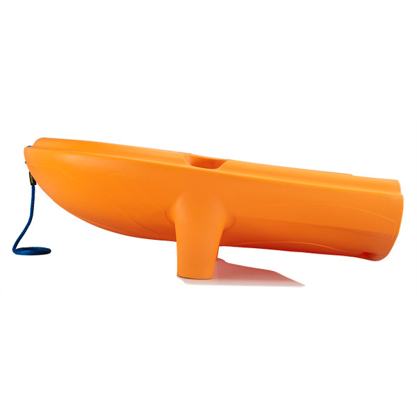 Orange WGWAG * Profile View * Strong, Thick Legs & Fins * Fins Naturally Dampen Tipping Motion