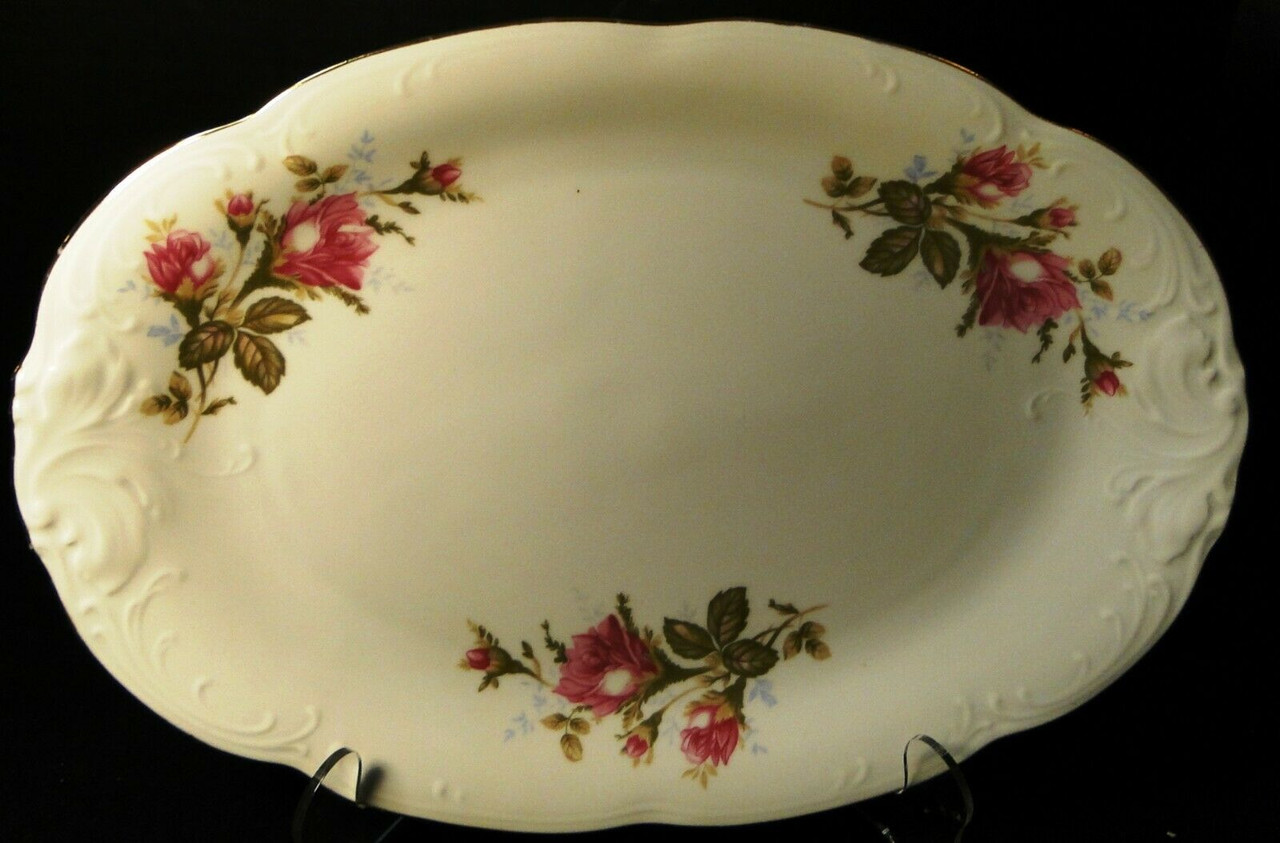 Wawel Moss Rose Oval Platter 13