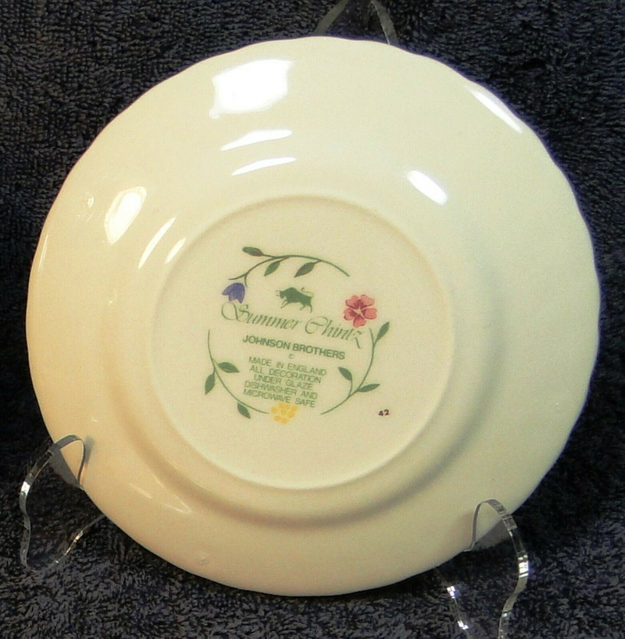 Johnson Brothers Summer Chintz Dinner Plates 9 3/4" England Set of 4