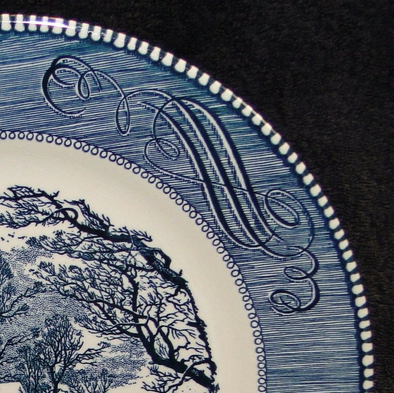 Currier Ives Royal China Old Grist Mill Dinner Plate 10