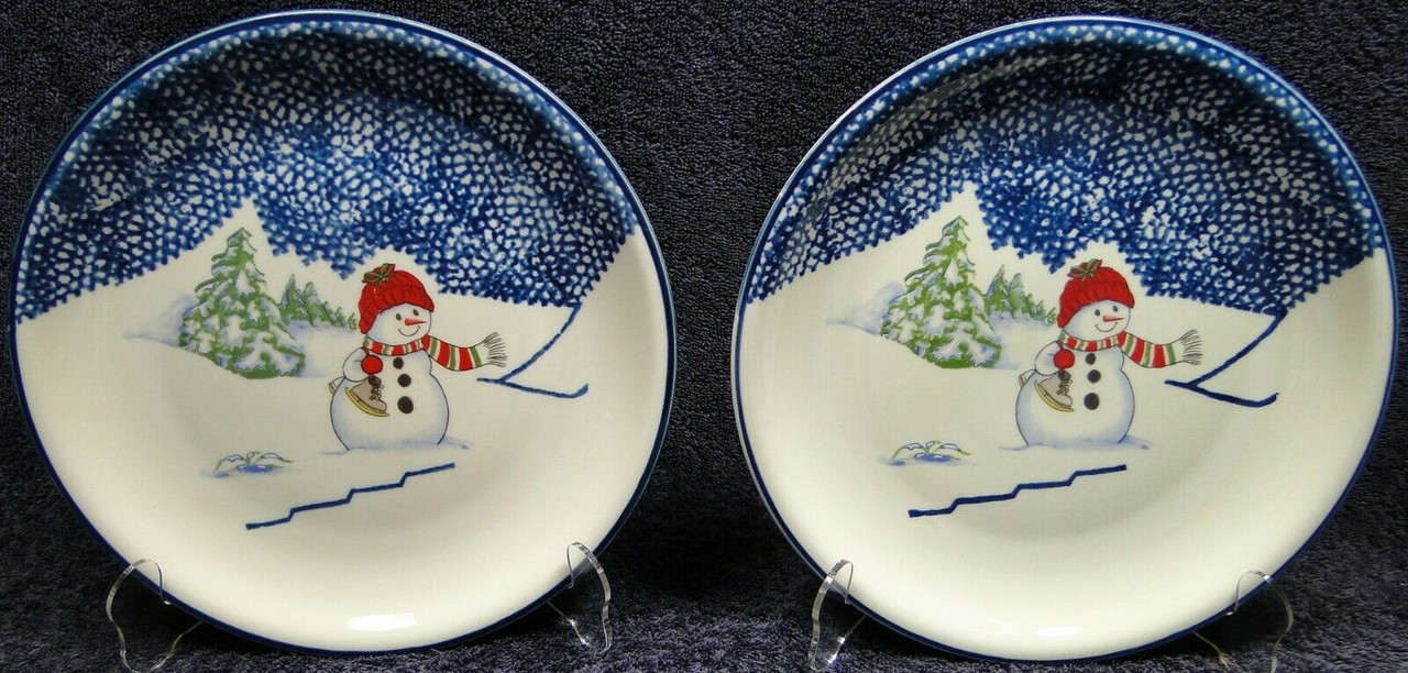 Snowman Dinner Plates