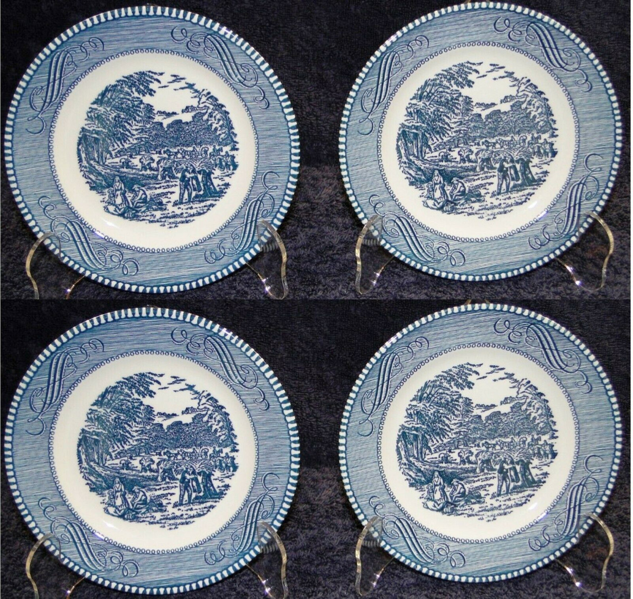 Royal China Currier Ives 20 Piece Four Place Settings Starter Set