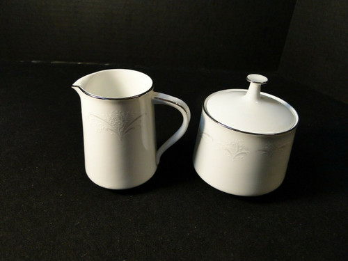 Noritake Casablanca Creamer Sugar bowl with lid Set 6842 | DR Vintage Dinnerware and Replacements