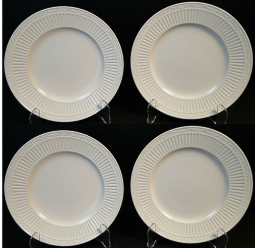 Mikasa Italian Countryside Salad Plates 8 5/8" DD900 White Set of 4 | DR Vintage Dinnerware and Replacements