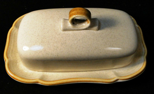 Mikasa Garden Club Covered Butter Dish with Lid EC 400 | DR Vintage Dinnerware and Replacements