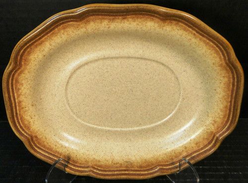 Mikasa Whole Wheat Gravy Boat UnderPlate Relish Tray 8 5/8" E8000 | DR Vintage Dinnerware and Replacements