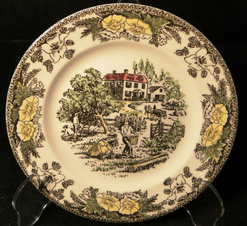 Royal China Fair Oaks Bread Plate 6 3/8" Yellow Floral | DR Vintage Dinnerware and Replacements