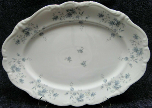 Johann Haviland Blue Garland Large Serving Platter 13" Bavaria | DR Vintage Dinnerware and Replacements