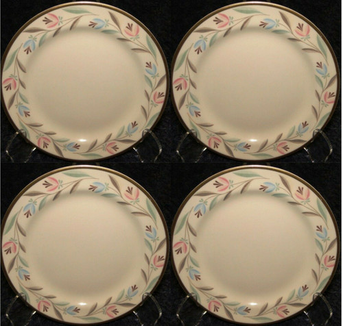 Homer Laughlin Eggshell Nautilus Nantucket Bread Plates 6 1/8 Set of 4 | DR Vintage Dinnerware and Replacements