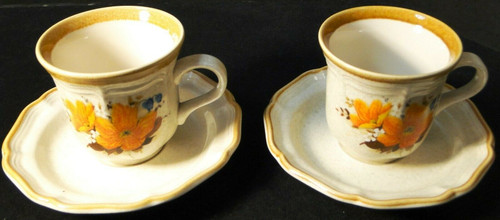 Mikasa Flower Fest Tea Cup Saucer Sets EC 452 Garden Club 2 | DR Vintage Dinnerware and Replacements