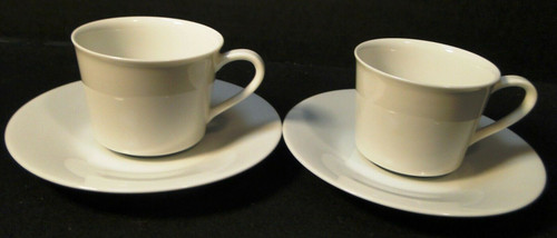 Noritake Snowville Demitasse Espresso Tea Cup Saucer Sets 6453 Q 2 Excellent