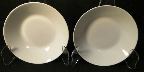 Noritake Snowville Berry Bowls 5 1/2" 6453 Q White Coupe Set of 2 Excellent