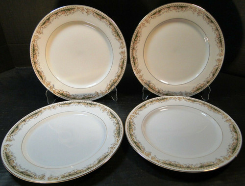 Signature Collection Queen Anne Dinner Plates 10 1/4" Set of 4 Excellent