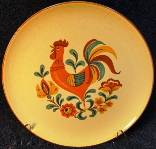 Taylor Smith Taylor Reveille Rooster Dinner Plate 10 1/8" Excellent