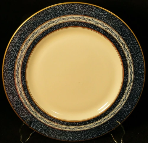Theodore Haviland NY Mosaic Cobalt Blue Dinner Plate 10 1/8" Excellent