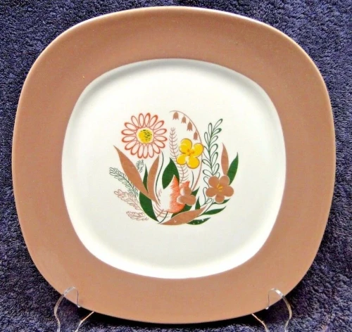 Taylor Smith Taylor Conversation Walter Teague Dinner Plate 50's Excellent