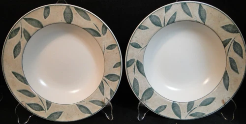 Mikasa Intaglio Natures Song Soup Bowls 9 3/8" CAA06 Salad Set of 2 Excellent