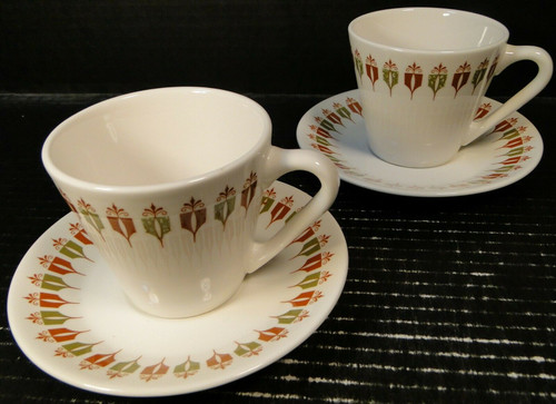 Syracuse Captain's Table Cup Saucer Sets Syralite Restaurant Ware 2 | DR Vintage Dinnerware Replacements
