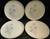 Taylor Smith Taylor Boutonniere Dinner Plates 10 1/4" Ever Yours Set 4 | DR Vintage Dinnerware and Replacements