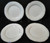 Noritake Sterling Cove Salad Plates 8 1/4" 7720 Silver Trim Set of 4 | DR Vintage Dinnerware and Replacements