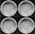 Johann Haviland Bavaria Blue Garland Saucers Silver Center Ring Set 4 | DR Vintage Dinnerware and Replacements