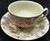 Johnson Brothers Rose Chintz Tea Cup Saucer Set Pink Roses Black Mark | DR Vintage Dinnerware and Replacements