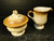 Mikasa Whole Wheat Creamer Sugar with Lid Set E8000 Excellent