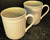 Mikasa Italian Sage Coffee Tea Cups Mugs DD911 White Green Set of 2 | DR Vintage Dinnerware and Replacements