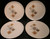 Taylor Smith Taylor Brocatelle Bread Plates 6 1/2" Ever Yours Set of 4 | DR Vintage Dinnerware and Replacements