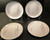 Fine China of Japan Platinum Wheat Salad Plates 7 5/8" Set of 4 | DR Vintage Dinnerware and Replacements