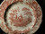 Spode Archive Collection Girl At Well Dinner Plate 10 3/8 Georgian Cranberry Exc