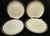 Jackson China Restaurant Ware Dinner Plates 10" Black Band Gold Set 4 | DR Vintage Dinnerware and Replacements