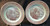 Royal China Currier Ives Old Grist Mill Dinner Plates 10" Pink Set 2 | DR Vintage Dinnerware and Replacements