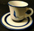 Noritake Running Free Cup Saucer Set B968 Stoneware Blue Sailboat | DR Vintage Dinnerware and Replacements
